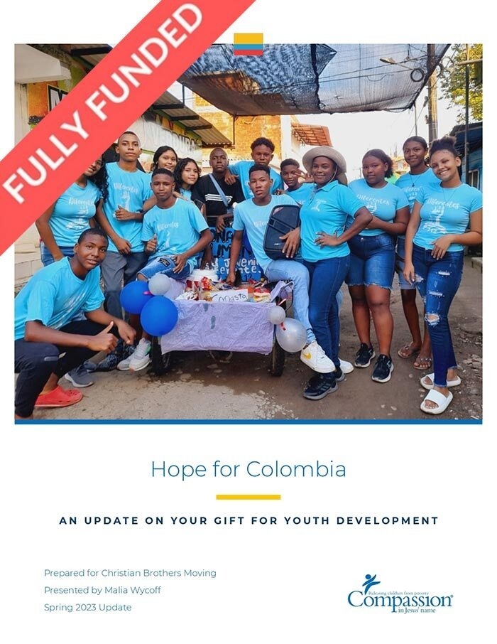 CB Moving and Storage, supported youth development program in Colombia