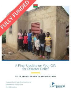 Fully funded disaster relief charity in Burkina Faso