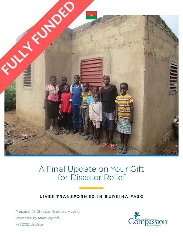 Fully funded disaster relief charity in Burkina Faso | CB Moving and Storage